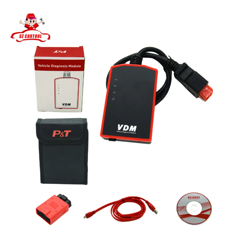 100% Original OBDII Vehicle Diagnostic UCANDAS VDM Auto Diagnosis System online update with WIFI same function as Diagun