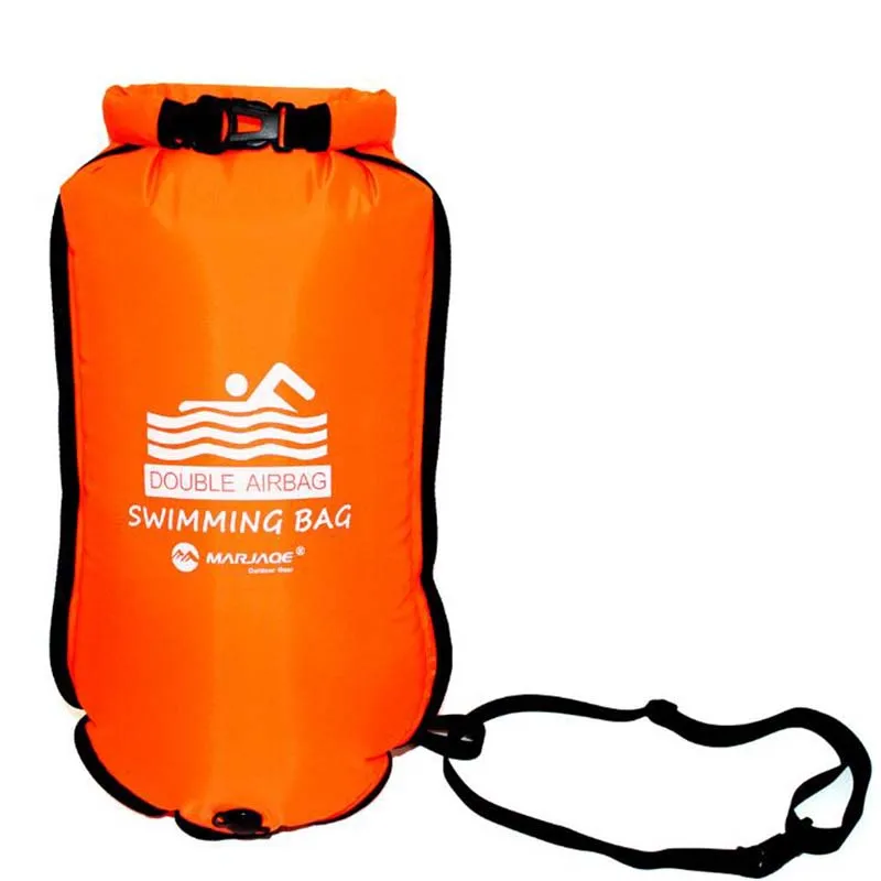 ПВХ Водонепроницаемый сухой мешок две воздушные сумки Открытый Дайвинг Складная пляжная сумка для плавания рафтинг река океан защита от утопления рюкзак