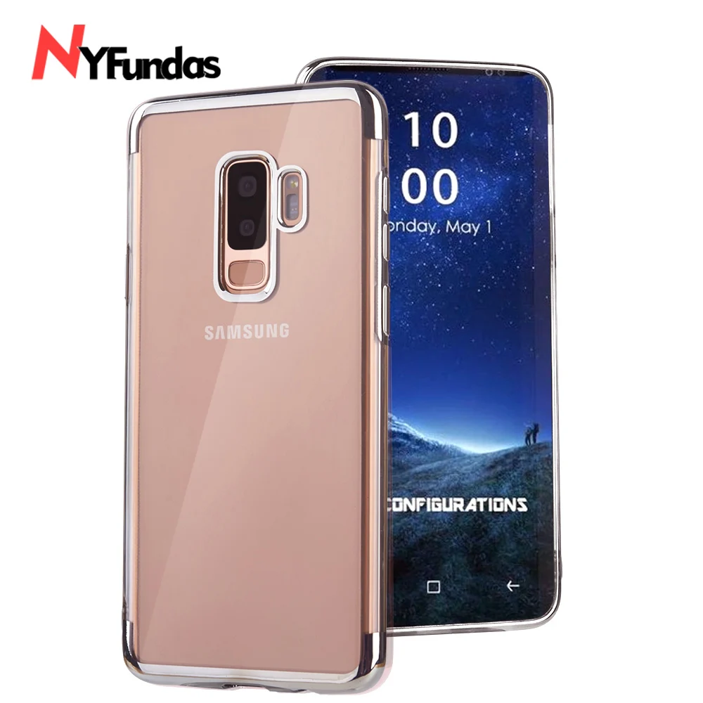 

Luxury Plating Tpu Case For Samsung Galaxy S9 S8 Plus note9 J330 J530 J730 A320 A520 A720 J3 J7 A5 A7 A6 plus 2018 Silicone Capa