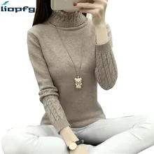 sweater women High Collar Knitted Pullover Slim comfortable high Quality Sweater female Winter Ladies christmas WM546