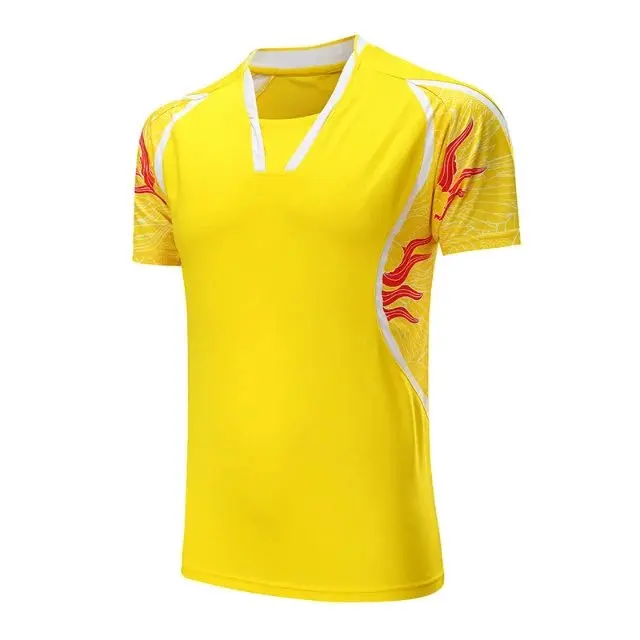 Спортивная одежда, быстросохнущая дышащая рубашка для бадминтона, Женская/мужская футболка для настольного тенниса с принтом дракона, для командной игры, бега, тренировок, спортивные футболки