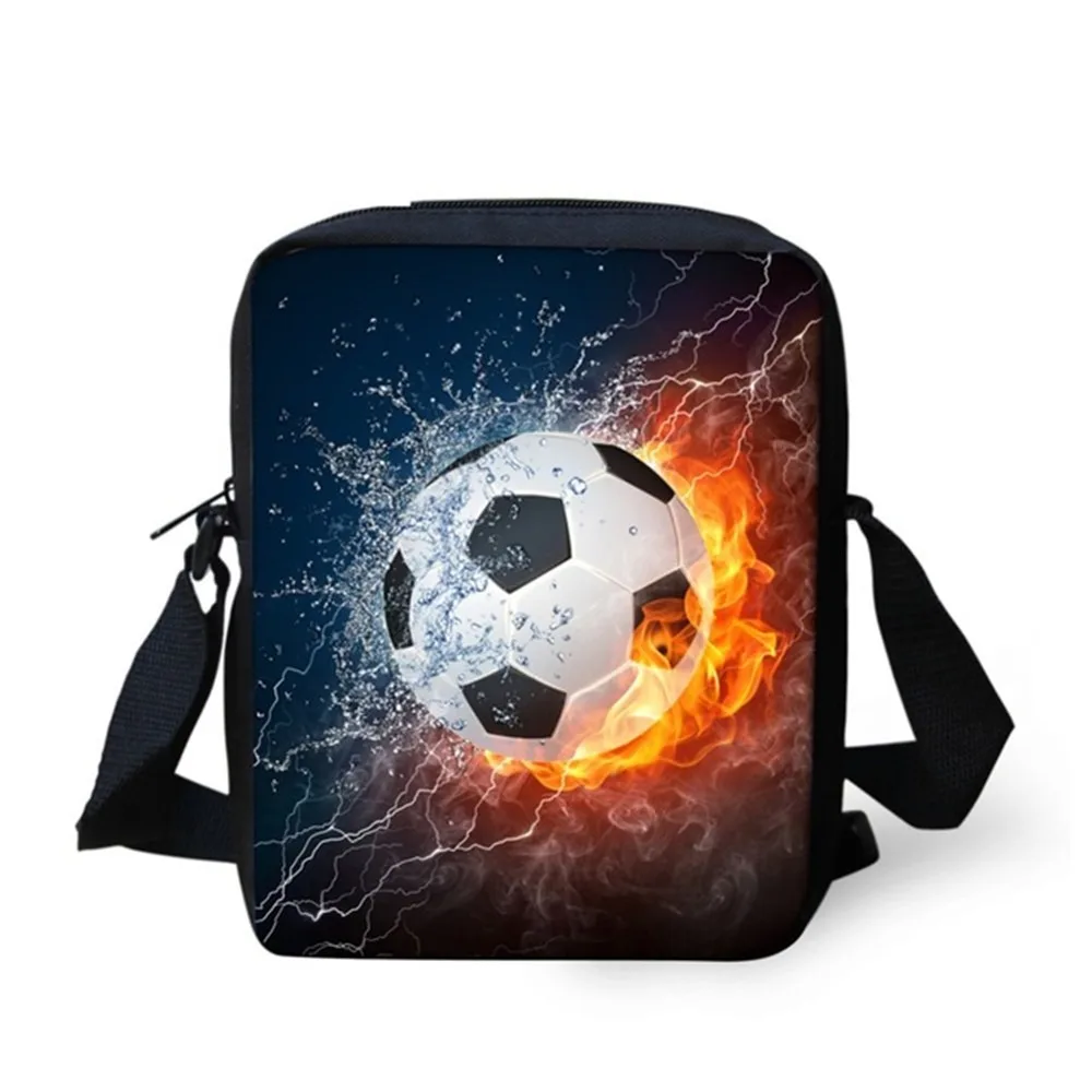 

INSTANTARTS Small Children Backpacks Football Prints Schoolbags for Boys Girls Kids Kindergarten School Bags Cute Kids Baby Bags