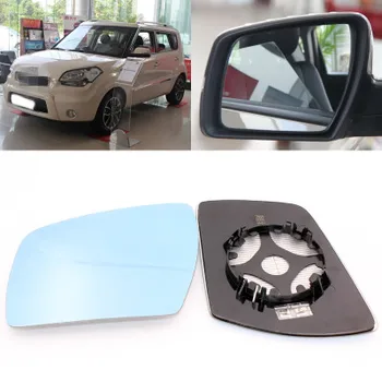 

For Kia Sauer large vision blue mirror anti car rearview mirror heating modified wide-angle reflective reversing lens