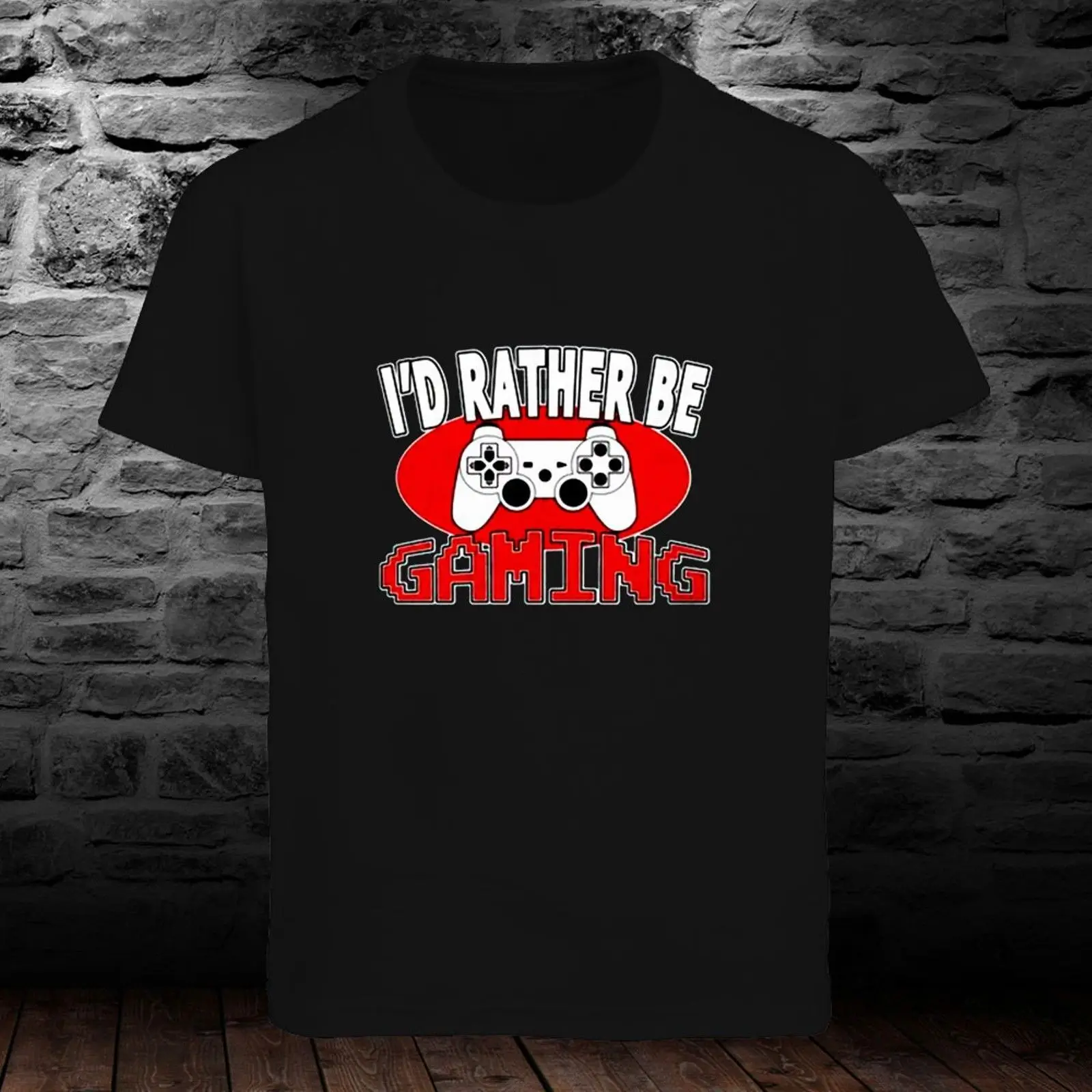 I ɽ rather Be игровых смешно черная футболка мужская S к 3XL | Мужская одежда