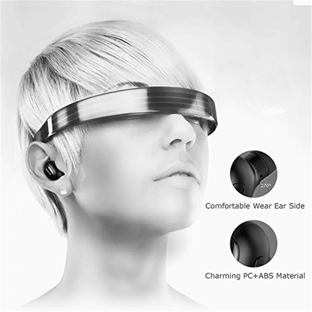 QCY Q29 Mini Dual V4.1 Wireless Earphones Bluetooth Headphones with Charging Case Stereo Music Time Built Mic for all phones PC