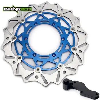 

BIKINGBOY RM 125 250 96-09 DR-Z DRZ 400 S E 00-08 07 04 03 02 01 SV 125 SM 05 06 Front Disc Disk Rotor + Bracket Oversize 320mm