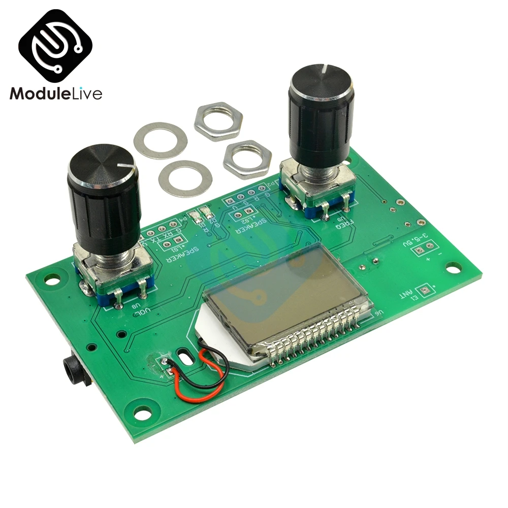 

DSP PLL Digital Stereo FM Radio Receiver Module 87-108MHz With Serial Control 50Hz-18KHz Frequency Range Board