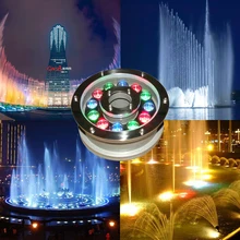 Уличный светодиодный светильник для пруда IP67 Водонепроницаемый 6 Вт 12 Вт 18 Вт Светодиодный светильник для фонтана AC/DC12-24V подводный светильник для бассейна светильник для воды