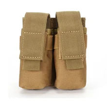 Тактический жилет аксессуар сумка Открытый страйкбол Пейнтбол шестерни пистолет нейлон двойной подсумок 3 цвета