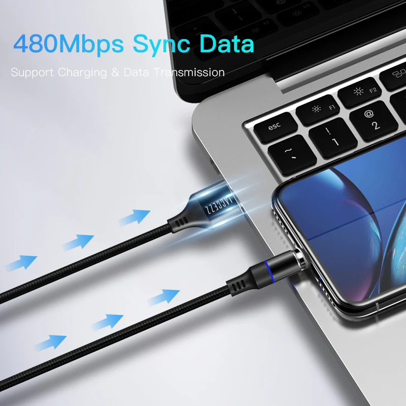 ! ACCEZZ 3A Магнитный usb кабель для быстрой зарядки iPhone 7 XR XS Plus Micro USB type C samsung Xiaomi LG
