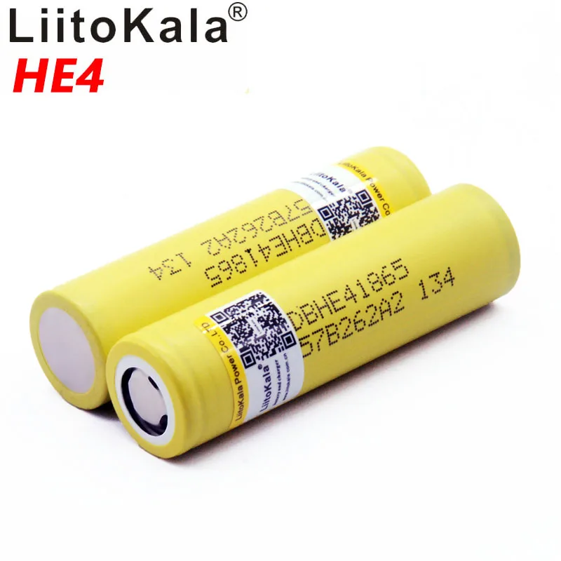 LiitoKala HE4 18650 2500mah 20A 18650 литий-ионная аккумуляторная батарея безопасная батарея для скутера - Цвет: 2PCS