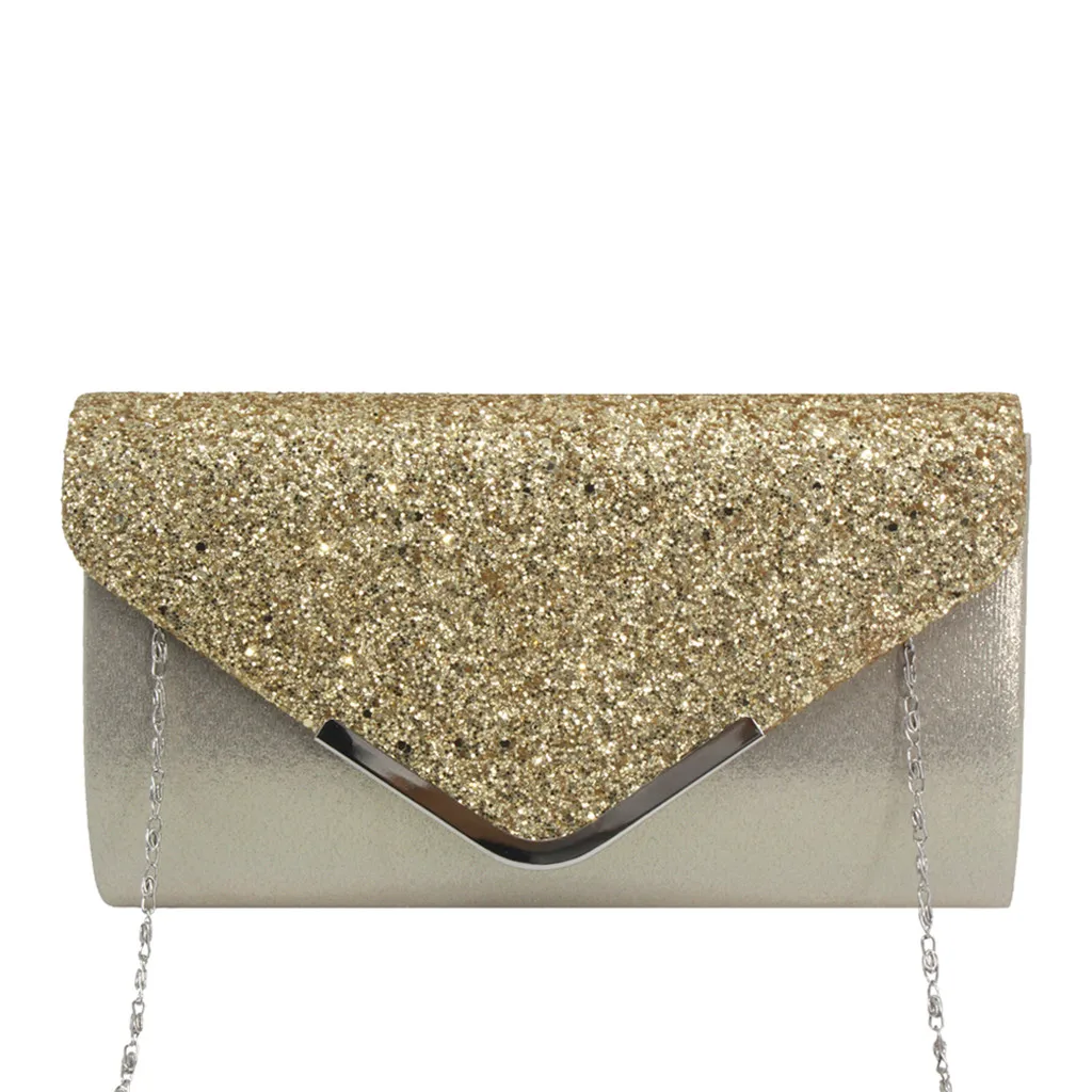 

Women Evening Handbags Fashion Sequins Bag Cocktail Party Chain Phone Evening Bags Bolso Mujer Pochette Femme Clutch