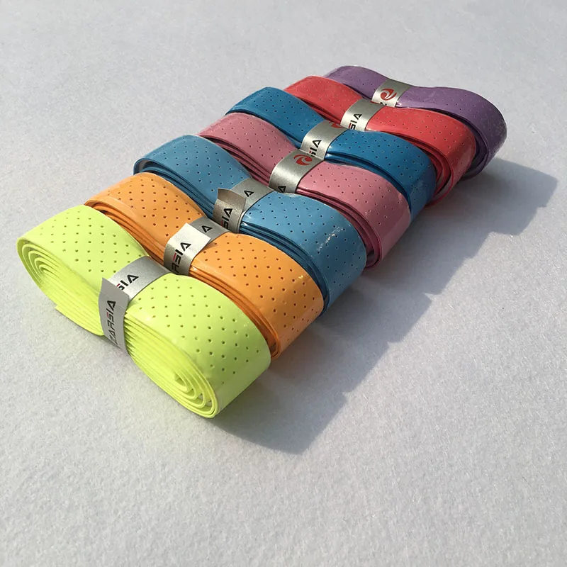 6 قطع zarsia لزج تنس overgrips ، سميكة 2.0 mmtennis مضرب القبضات ، لزجة يشعر الريشة مضرب القبضات متنوعة الألوان