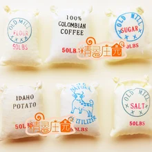 Мини кукольный домик DIY салонные Аксессуары для мини-мебели 6 мешков муки кухни