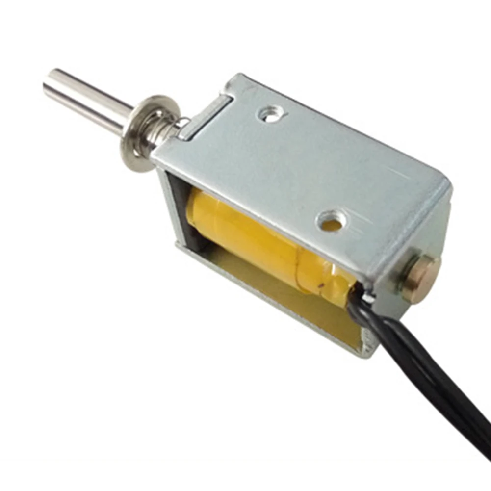 

Open Frame Tools Mini Push Pull DC Appliances Solenoid Electromagnet Easy Operation Electric Magnet Actuator Linear Through Type