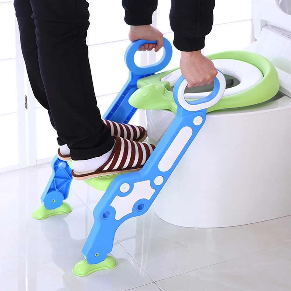  Portable Baby Pot for Kids Folding Baby Baby Toilet Seat With Adjustable Ladder Children's Potty Bo