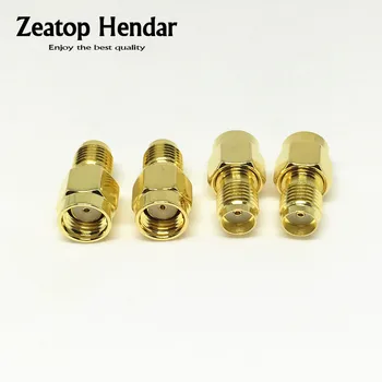 

100Pcs Brass RP-SMA Male Jack to SMA Female Jack Plug SMA Straight M/F Connector
