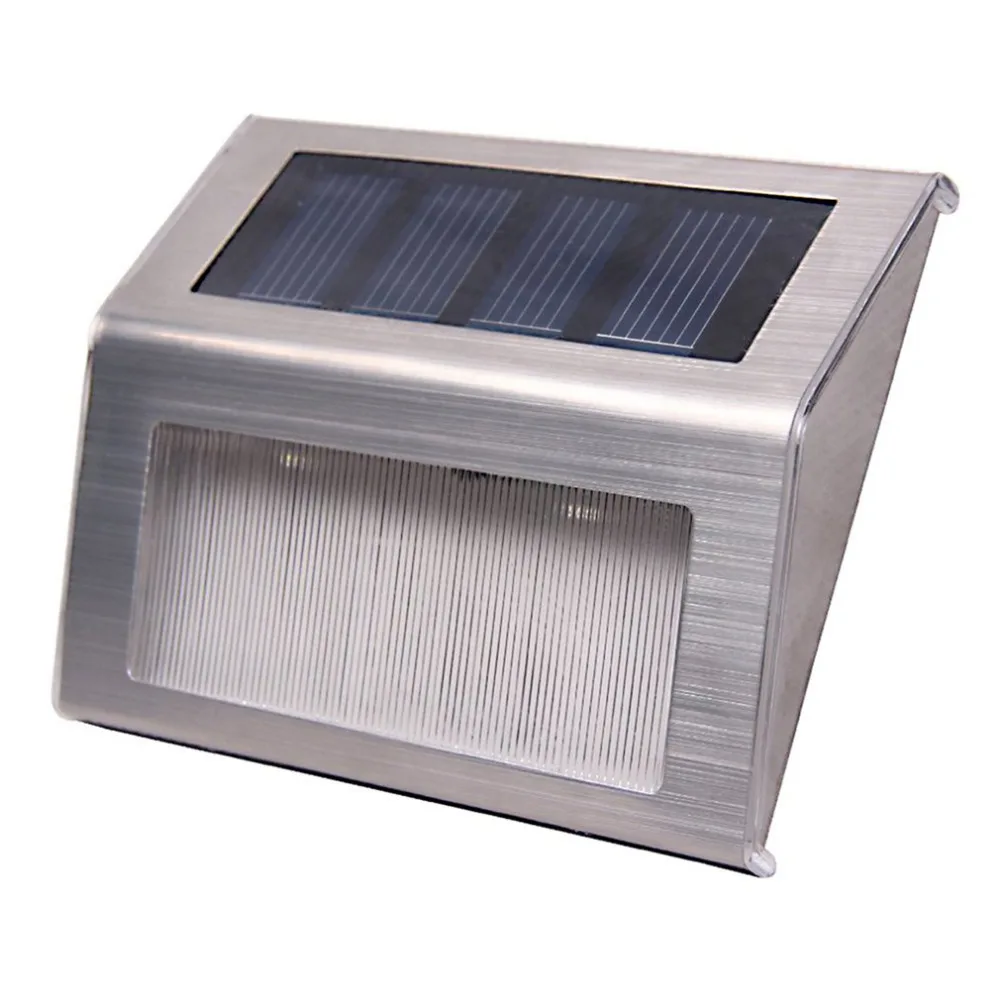 8 Solar Powered LED Wireless Stainless Steel Staircase Step Stairways Path Landscape Garden Floor Wall Patio Lamp Modern Fixture | Освещение