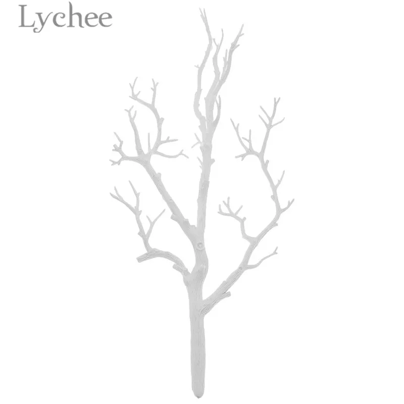 

Lychee 1pcs Artificial Tree Branch Plastic Fake Decorative Plant Party Home Ornament