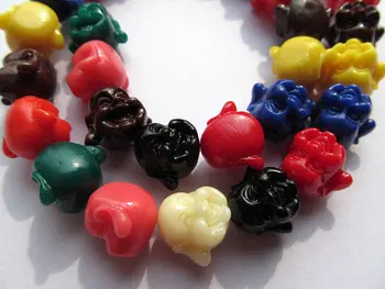 

FREE SHIP--gergous acrylic resin plastic 12mm 60pcs---buddha cabachons cherry white balck hot red assotment jewelry beads