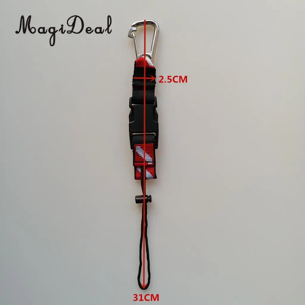MagiDeal Universal Dive Flag Scuba Diving Gear Accessories Keeper Holder Lanyard & Safety Clip Equipment