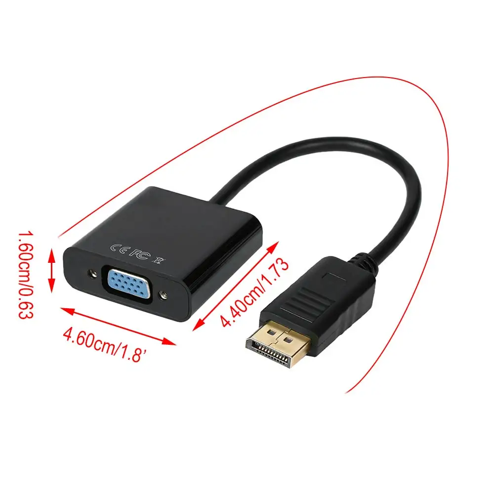 1 قطعة جديد وصول ذكر العرض ميناء موانئ دبي إلى VGA شاحن أنثي محول الكابل ل العارض DTV التلفزيون HDVD لاعب 1080 P