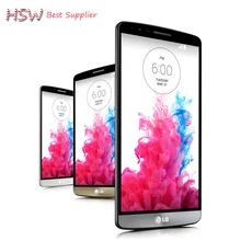 Оригинальный разблокирована lg g3 d855 d850 d851 gsm 3 г и 4 г android quad-core RAM 3 ГБ 5.5 дюймов 13MP Камера WIFI GPS 16 ГБ Мобильного Телефона