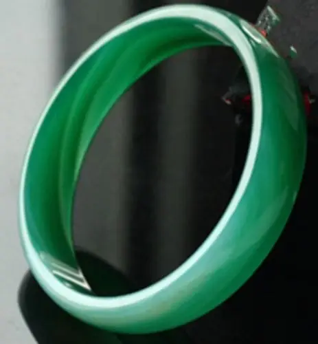 

NATURAL GREEN JADEite BANGLE BRACELET 60mm