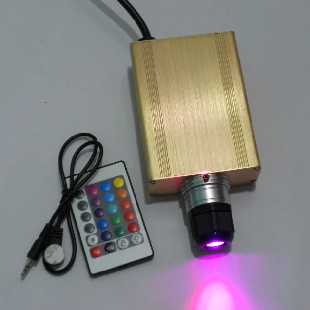16 Вт светодиодный волоконно оптический светильник жектор с RGB цветами ИК