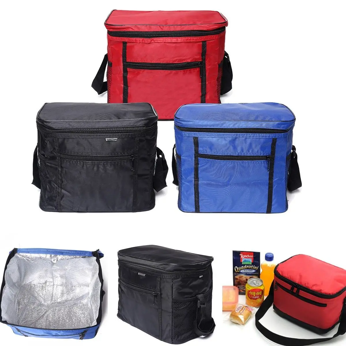 Outdoor 420D Oxford cloth Coolers Lunch Box Insulated Picnic Bags Tote Camping Bag Hiking lunch ...