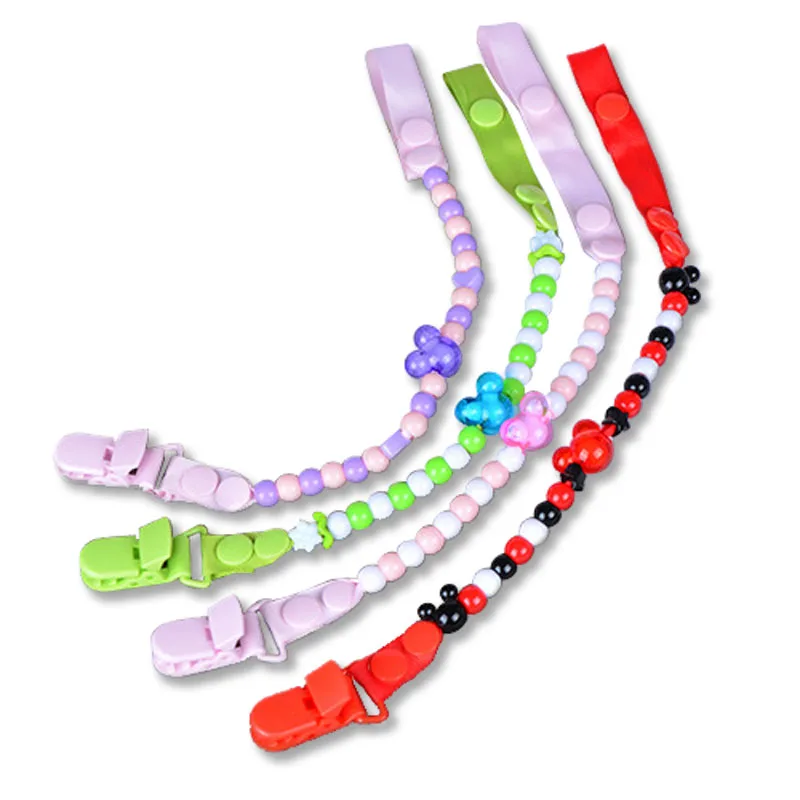 1PC DIY Baby Pacifier Clip Cute Nipple Chain for Children Plastic