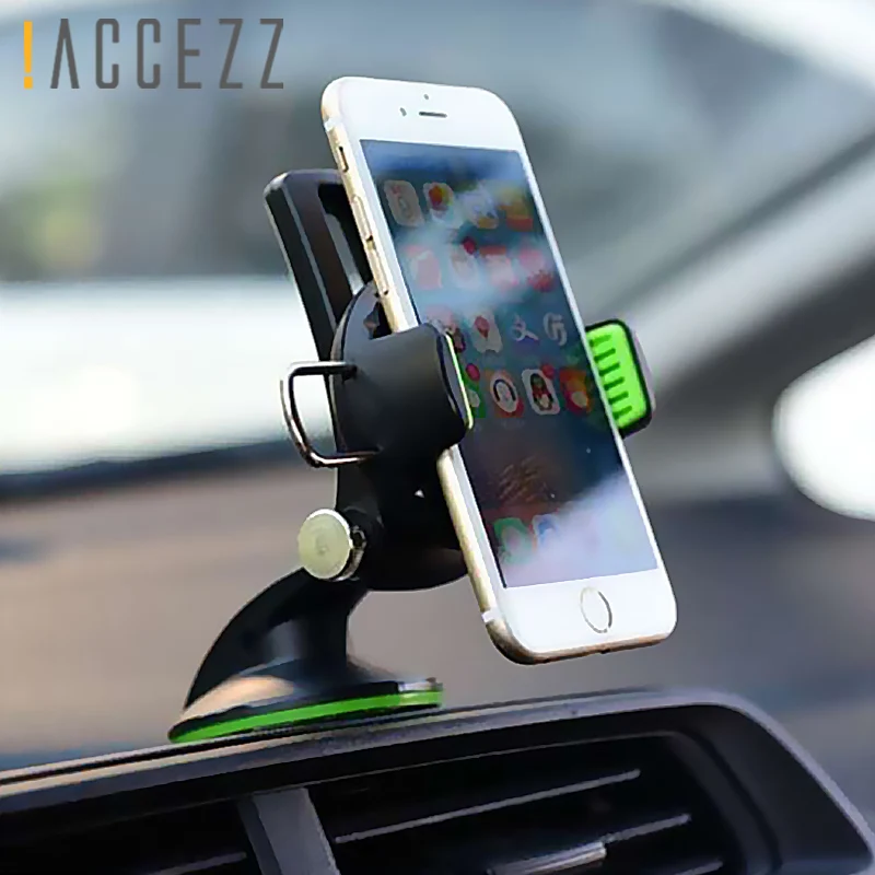 ! ACCEZZ Универсальный Автомобильный держатель для телефона iPhone X 8 Plus вращающийся на