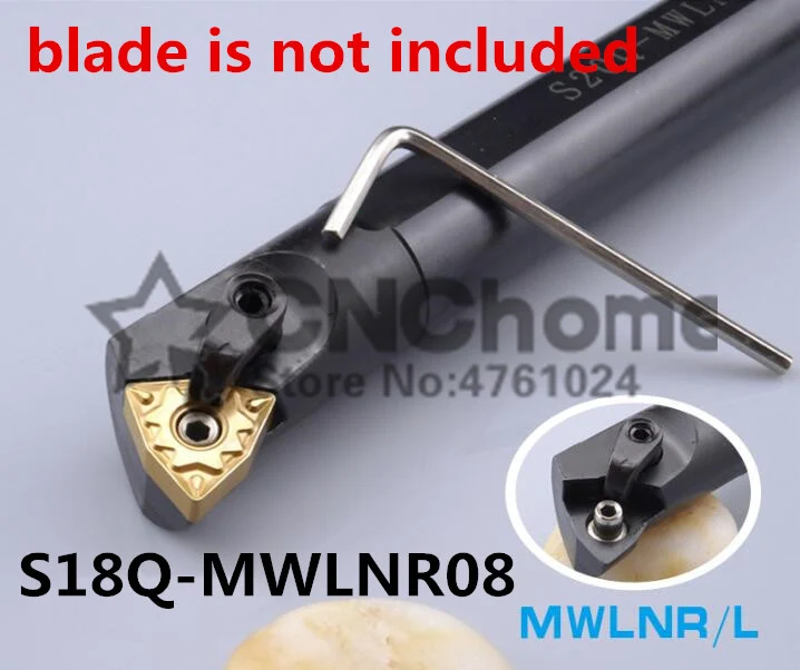 

S18Q-MWLNR08 Boring Bar,MWLNR Internal turning Tool holder,Indexable CNC tool,Lathe cutting tool Bar for WNMG0804 Insert