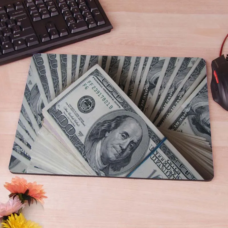 

MaiYaCa Hundred Dollar Bills Mouse Pad 2016 Computer Accessories Hot Mice Mat