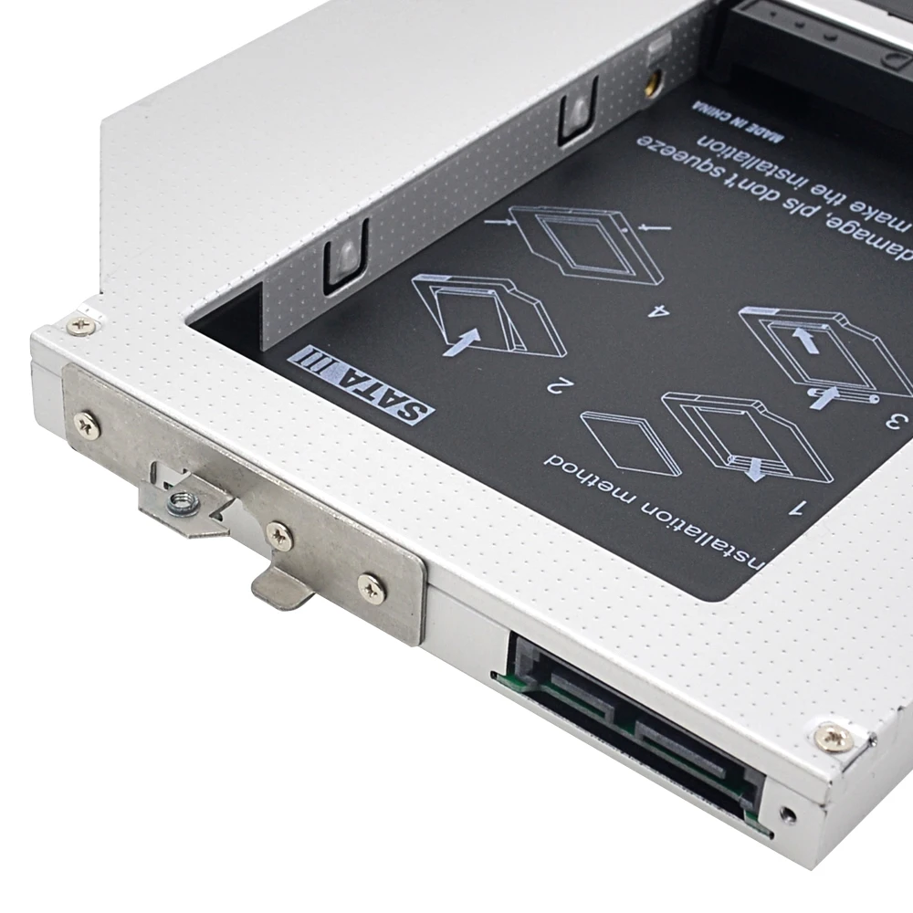 Высокая производительность 2nd HDD Caddy 12 7 мм SATA 3 0 SSD жесткий диск Корпус для HP Compaq 6530B