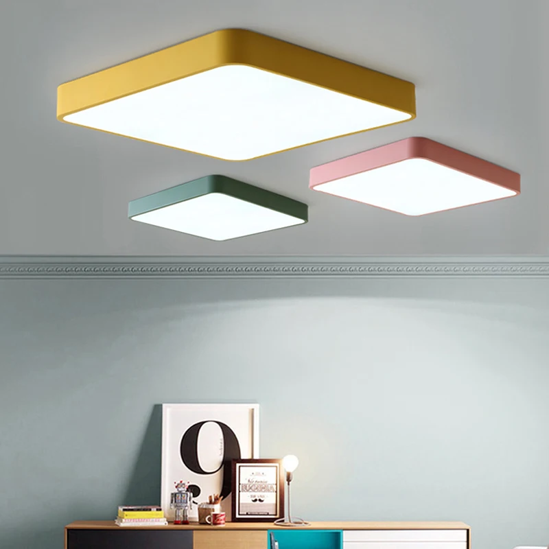 

Ceiling Lights Macaron five height in rectangle shape Lighting Ceiling Lamp Fixture For Living Room Bedroom corridor Home Decor