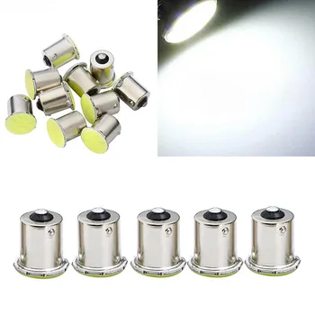

10pcs 1156 BA15S P21W COB LED Car Signal Parking Light Width Lamp White Reading Width Signal License Plate Indicating light