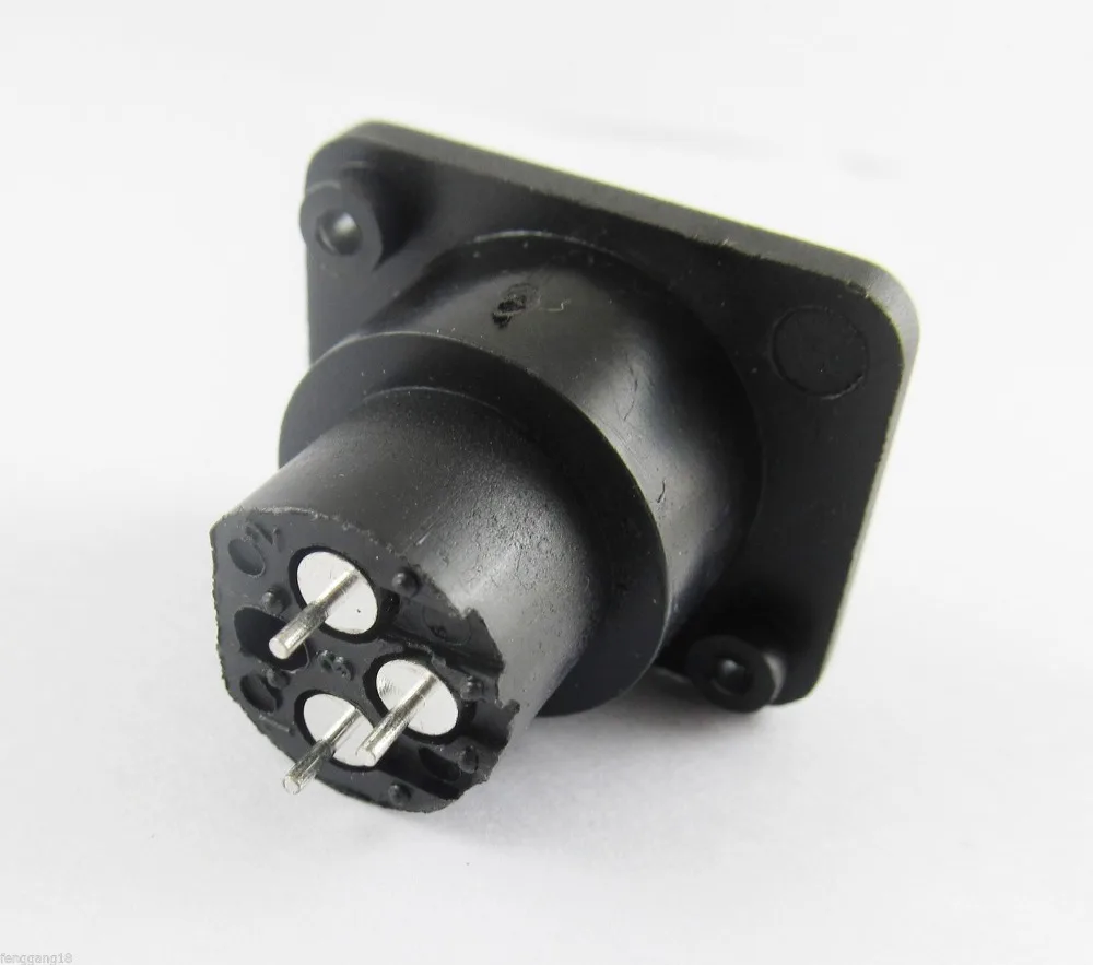 1pcs XLR Female Jack 3 Pin 3 Pole Panel Mount Chassis Socket Connector