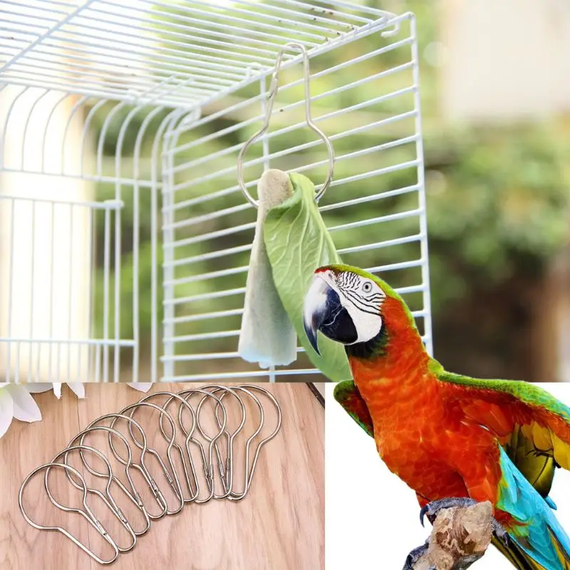 10 шт. игрушки для Попугаи Птицы еда каракули костяные крючки Домашние животные подвесные принадлежности для клетки