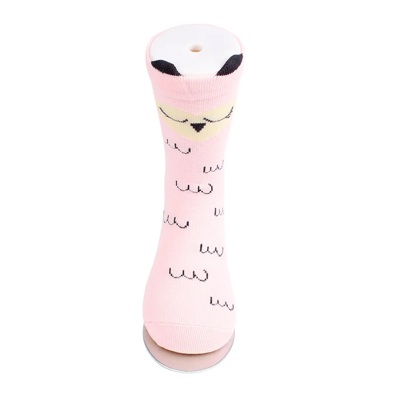4 Pairs Cartoon Alpaca Kids Socks Animal Infant Cotton Socks Spring Autumn Baby Girls Boys Floor Socks Comfort Children Clothing (10)