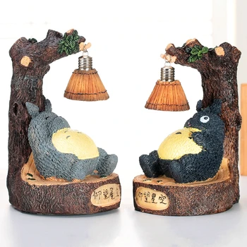 

Night Lamp Piggy Bank Cartoon Decoration Miniatures Figurines Totoro Light Statue Ornaments Crafts Birthday Gift For Friend KID