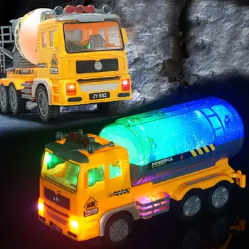 

Electric Fire Truck Toy Engineering Vehicle With Stunning 4D Lights Goes Around And Changes Directions On Contact For Kids