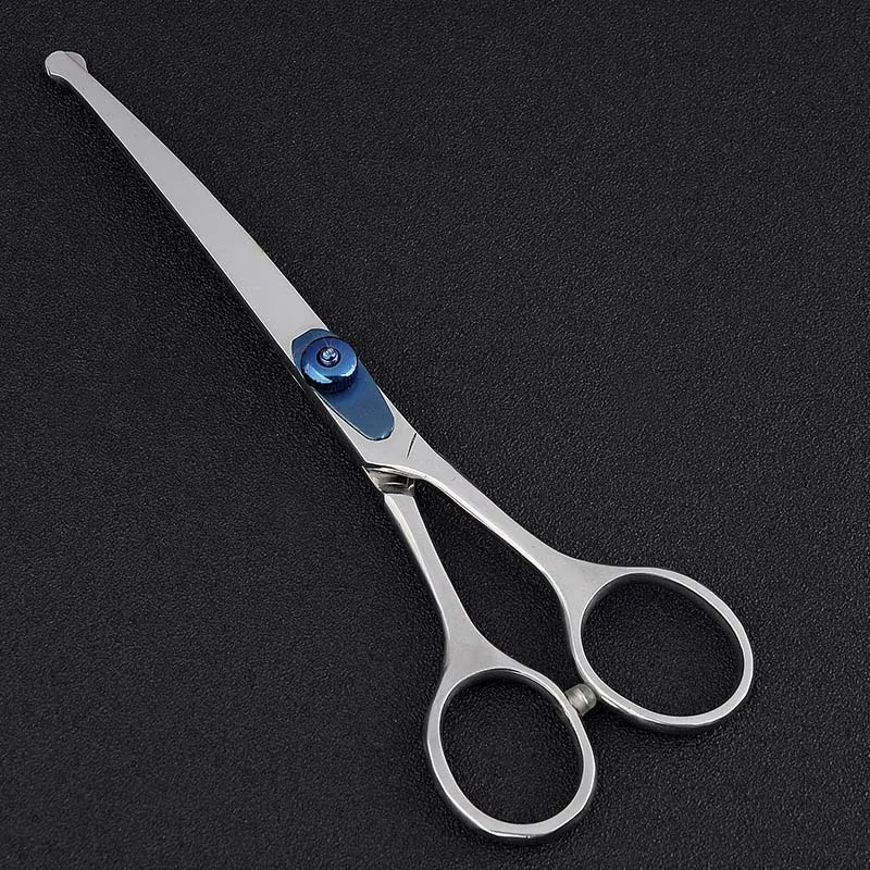 6inch Round Tip Safety Straight Curved Pet Grooming Scissor Dog Cat