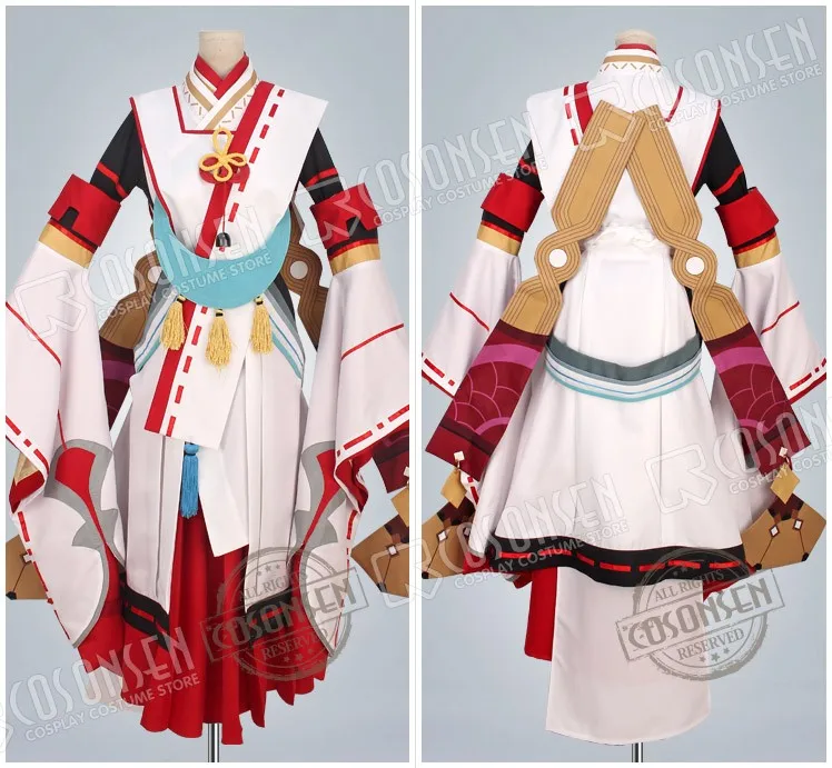 Косплей ONSEN игра Onmyoji Yaobikuni Косплей Костюм Полный комплект