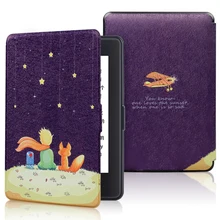 Smart Case for Amazon Kindle Paperwhite 1 2 3 PU Leather Print Flip Cover fit All Kindle Paperwhite Generations Prior to 2018 stylish protective pu leather flip open carrying case w buckle for amazon kindle 4 black