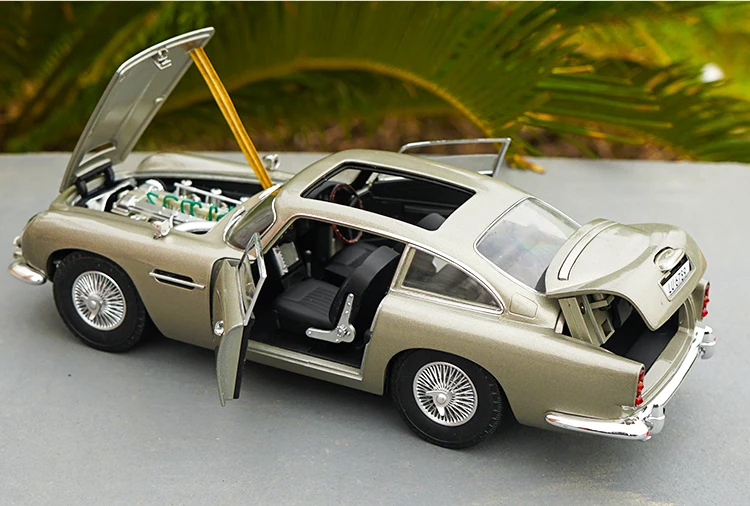 1:18 Масштаб Aston Martin DB5 007 версия фильма литая модель автомобиля игрушка для коллекции подарков игрушки для мальчиков