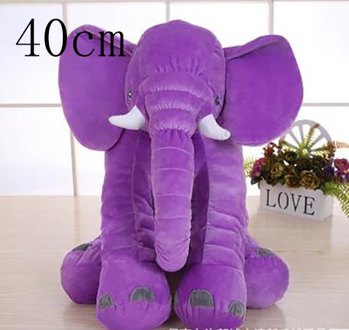 Мягкие животные слон 60 см Pet мягкая игрушка Kawaii милые мягкие игрушки-подушки Малый Мини японский чучела для ребенка красный серый - Цвет: purple 40cm