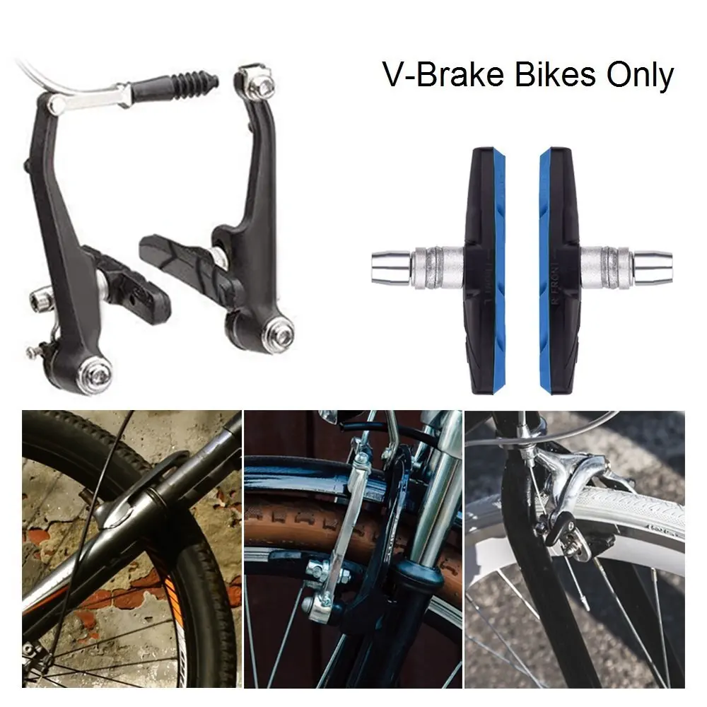 Одна пара тормозных колодок для горного велосипеда MTB тормоза велосипедные V-Brake Holder обувь Резиновые блоки прочные велосипедные аксессуары 2510