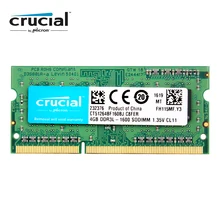 Оперативная память Crucial SO DIMM DDR3 DDR3L 8 ГБ 4 ГБ 1333 МГц 1066 МГц 1600 SODIMM 8 Гб 12800S 1,35 в для памяти ноутбука
