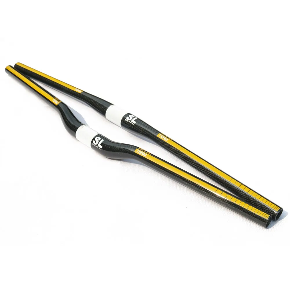 RXL SL Bicycle Carbon Mtb Handlebar Mountain Bikes 601-700mm YellowRedBlueGreen Bicycle Accessory Swallow-shaped Handlebars (14)